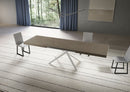 Tavolo Allungabile 180/284x90 cm Niket Tortora Gambe Bianche      