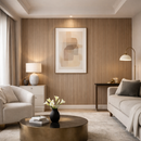 Set 10 Pannelli Decorativi 120x30 cm Rivestimento Murale Effetto Legno in PVC Rovere     