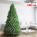Albero di Natale New Tiffany Ø110x180 cm 723 Rami Super Folto con Base a Croce in PVC Verde      