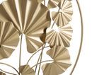 Pannello da Muro Round Leaf 59x3,9x62,75 cm in Ferro Oro