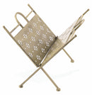 Portariviste Pieghevole in Ferro Battuto 34x34x33 cm Soriani Avorio