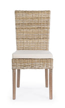 Sedia con Cuscini Tavira in Fibre Naturali