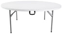 Tavolo Catering Rotondo Pieghevole Ø180 cm Bianco