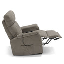 Poltrona Alzapersona Elettrica 2 motori 80x99x97 cm In Tessuto Jazz Denver Fango