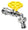 Robinet à bille pour fontaine de jardin avec fleur colorée Belfer RUB/029 jaune
