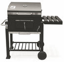 Barbecue a Carbone Carbonella Rettangolare 116x56 cm Galileo De Luxe Nero