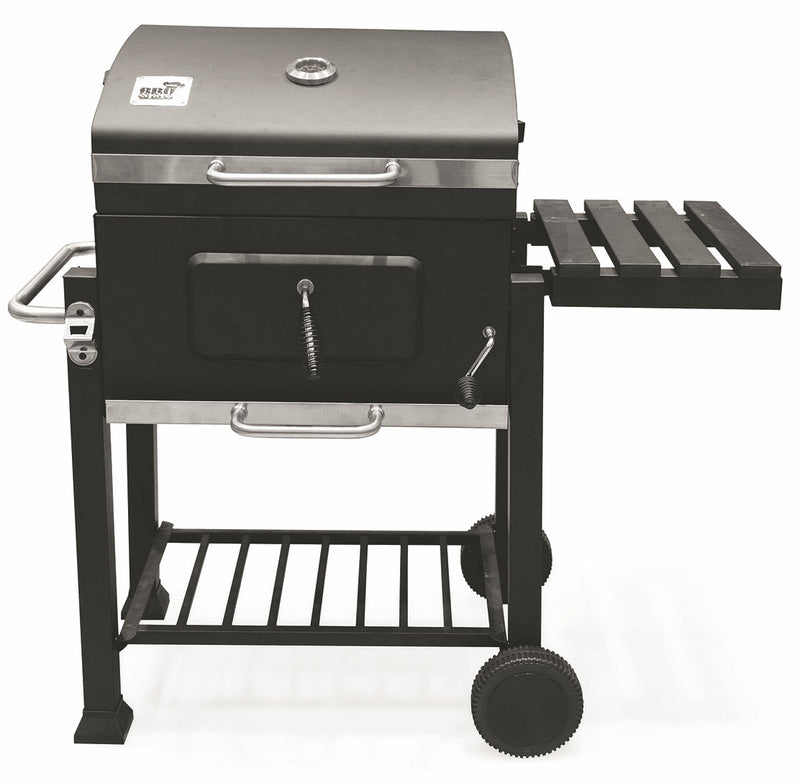 Barbecue a Carbone Carbonella Rettangolare 116x56 cm Galileo De Luxe Nero