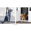 Tenda Zanzariera Magnetica 18 Magneti 100x220 cm per Porte e Finestre Nera