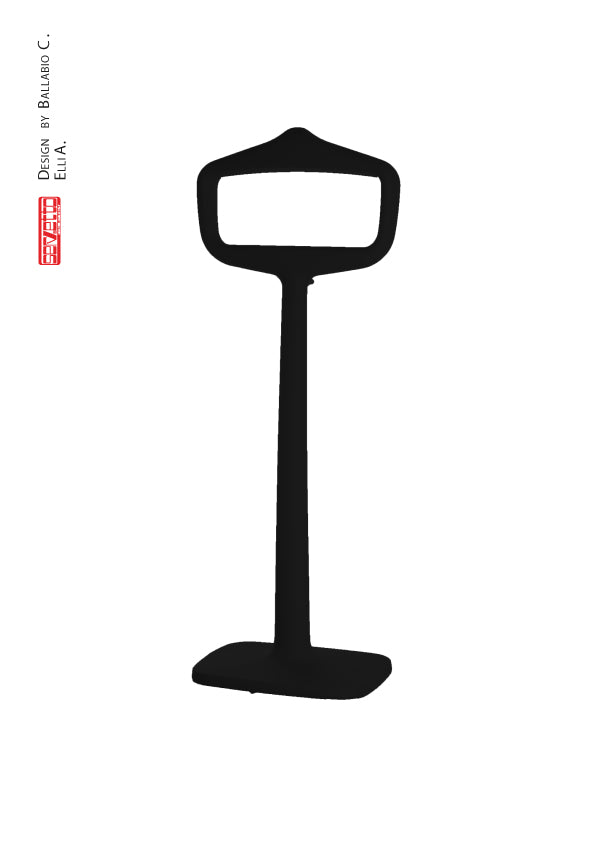 Appendiabiti Porta Abiti da Esterno 48x117 cm in Resina Arkema Bobo Antracite