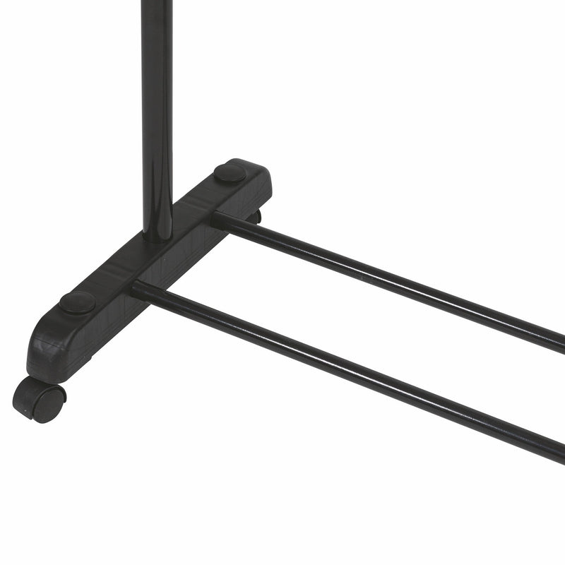 Stender Appendiabiti Singolo 88x43x170 cm in Metallo e Plastica Nero