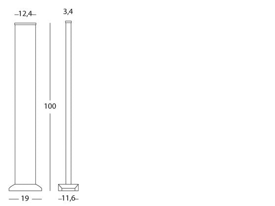 Lampada Palo per Giardino Colore Grigio per Esterno Linea Sunset Sovil