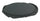 Coussin Poly180 Anthracite Assise Ronde en Tissu pour Extérieur