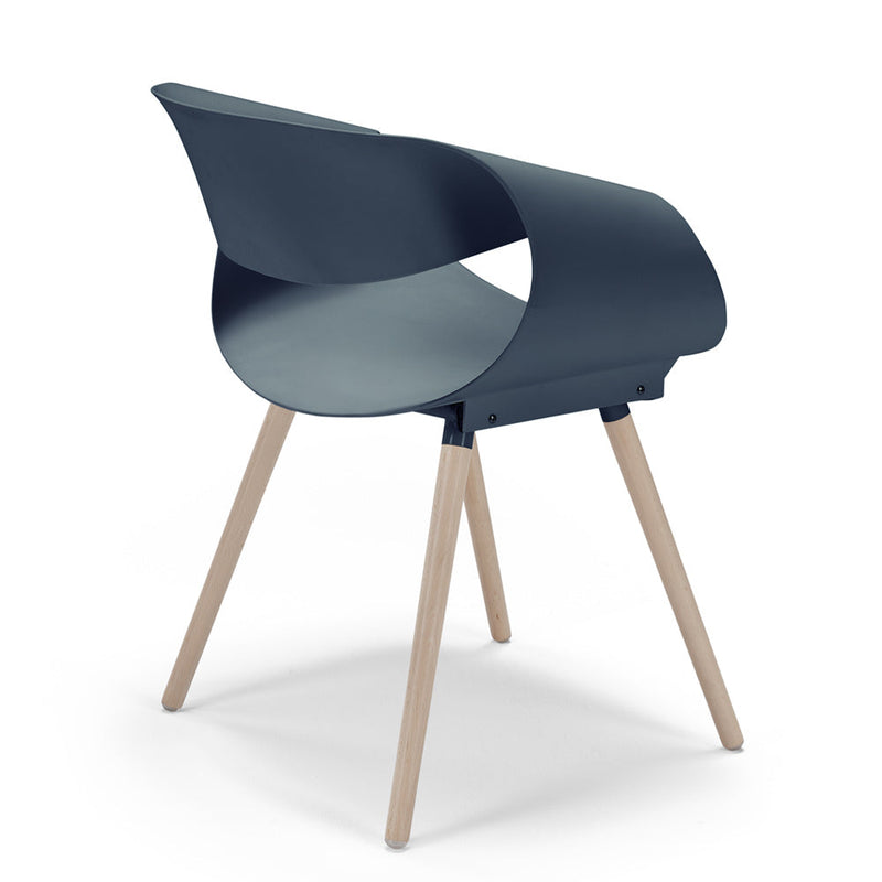 Set 6 Sedie 62x54x74 cm in Polipropilene Diletta Petrolio