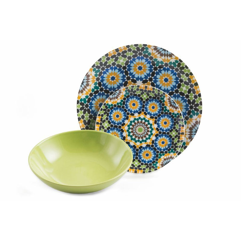 Servizio Piatti 18 Pezzi in Porcellana e Gres Villa d'Este Marrakech