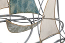 Scultura Regata 64x8,9x60 cm in Ferro Multicolor