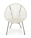 Poltrona Parker Bianco in Fibra Sintetica