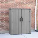 Armadio Porta Attrezzi da Giardino 136x70x172 cm in Polietilene