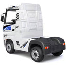 Camion Elettrico Truck per Bambini 12V con Licenza Mercedes Actros Bianco