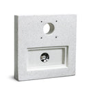 Base Quadrata 40x40x8 cm per Fontane in Cemento Levigato Bianco  