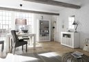 Mobile Buffet 2 Ante 110x42x86 cm in Legno TFT Lipari Bianco e Pino