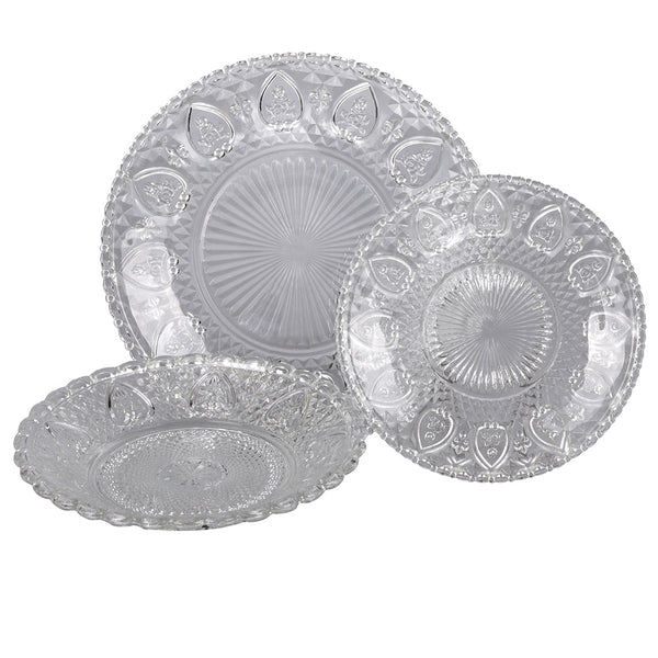 Service de table en verre 12 pièces VdE Tivoli 1996 Le Sacré Coeur prezzo
