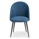 Set 2 sedie Imbottite 51x58x87 cm In Tessuto Tiffany  Lola Blue Notte