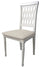 Lot de 2 housses de chaise extensibles en polyester crème Leslie