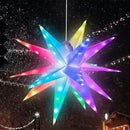 Stella Luminosa di Natale da Soffitto Ø40 cm LED RGB con App e Telecomando in PVC Multicolore      