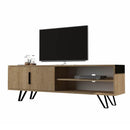 Mobile porta TV 160x35x49 cm Foot rovere