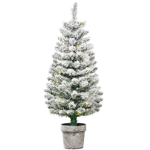 prezzo Sapin de Noël Artificiel 90 cm 116 Branches avec Lumières Led Blanc Vert