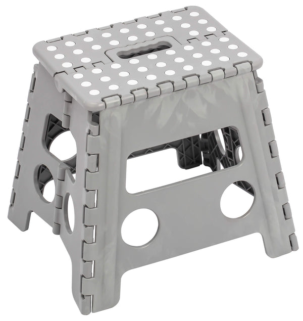 Tabouret Pliant 30x32x22 cm en Polypropylène Gris sconto