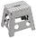 Tabouret Pliant 30x32x22 cm en Polypropylène Gris