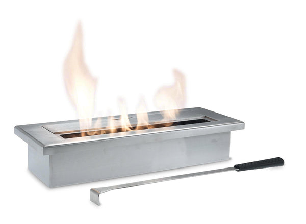 online Brûleur Bioéthanol pour Cheminées 40x15x8 cm 2,8L en Acier Satiné