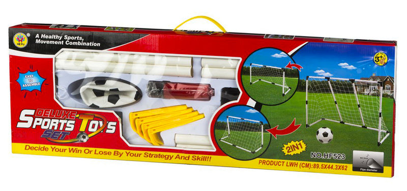 Set Porta Calcio 2 in 1 con Palla Gonfiabile Kids Joy