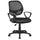 Chaise de bureau en tissu et filet noirs Tosini Atlanta
