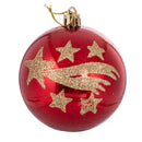 Set 8 Palle di Natale Ø8 cm in Plastica Rosso