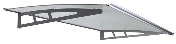 Auvent Auvent en Polycarbonate Transparent 140x100 cm Ranieri Grigio prezzo