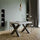 Tavolo 130x90x77 cm Traffic Fix Bianco Frassino