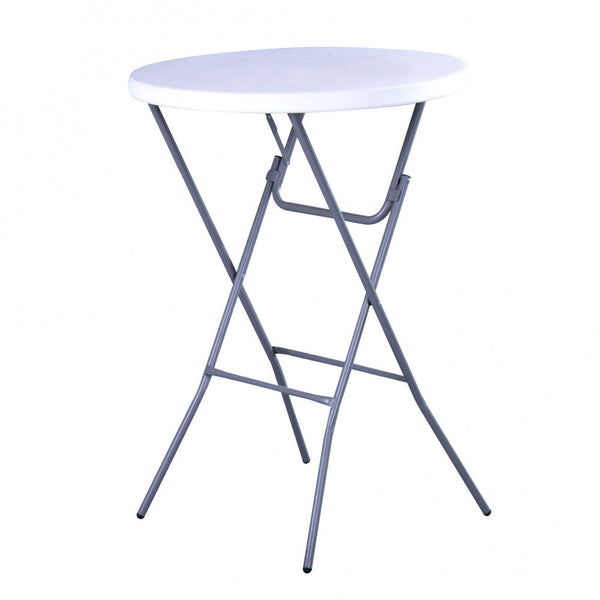 sconto Table de restauration pliante 80x110 h cm en acier blanc