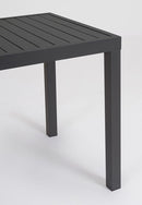Tavolo da Giardino 150x80x75 cm in Alluminio Hilde Antracite