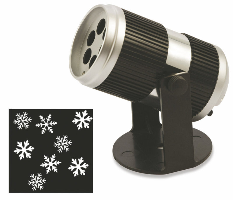 Proiettore Laser a Led Fiocchi di Neve Luci Natalizie da Interno Soriani Snowflake