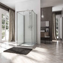 Box Doccia Rettangolare 3 Lati 2 Ante Scorrevoli In Cristallo H185 Fosterberg Vejle Trio