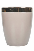 Set 6 Bicchieri per Acqua in Gres 330 ml Villa d'Este Home Tivoli Grigio Chiaro Naima