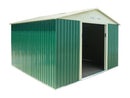 Casetta Box da Giardino in Lamiera Verde per Deposito Attrezzi H198x251x171cm Taddei Pert L