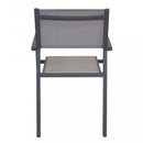Poltrona Avana Impilabile 55x57x85 h cm in Textilene Taupe