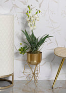 Porta Vaso Farfy Ø22x40 cm in Ferro Oro      
