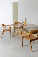 Set 2 Sedie 59x57x79 cm Yves in Legno