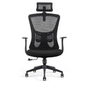 Sedia Poltrona Direzionale da Ufficio in Similpelle Nera 