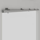 Binario per Porte Scorrevoli con Kit di Accessori 200 cm in Alluminio Emuca