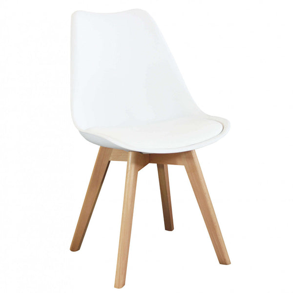 Chaise Marsiglia 48x43x82 h cm en Bois Blanc sconto